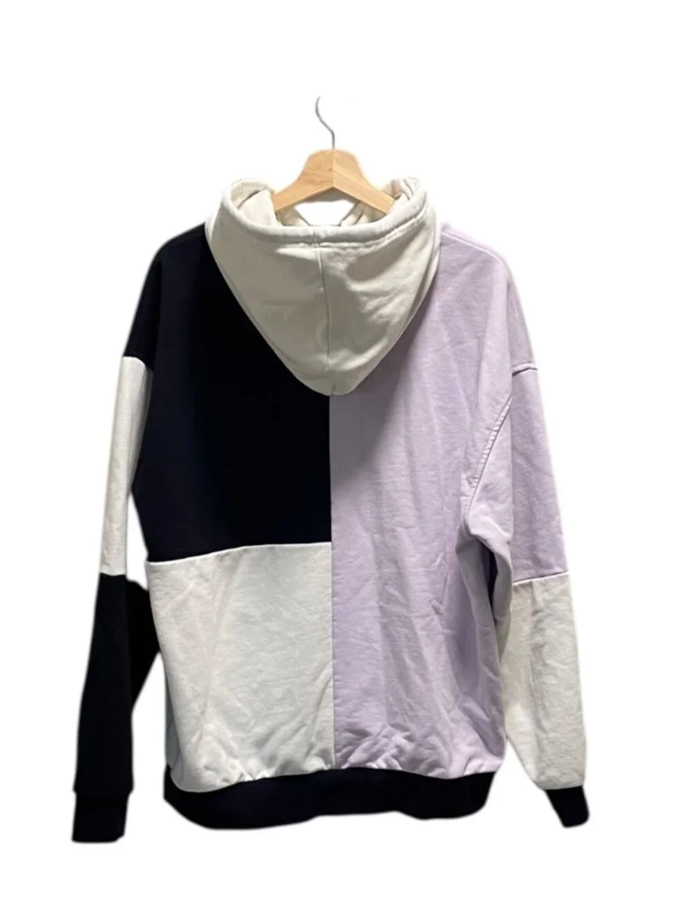 Forever 21 Mens Color Block Hoodie Purple Size L Streetwear Spring Athleisure